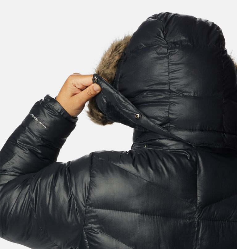Thumbnail: Women's Peak to Park Mid Insulated Jacket - Plus Size, Color: Black Gunmetal, image 7