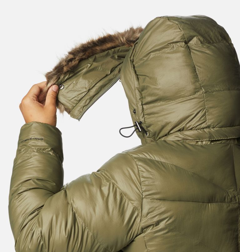 Thumbnail: Women's Peak to Park Mid Insulated Jacket - Plus Size, Color: Stone Green Gunmetal, image 6