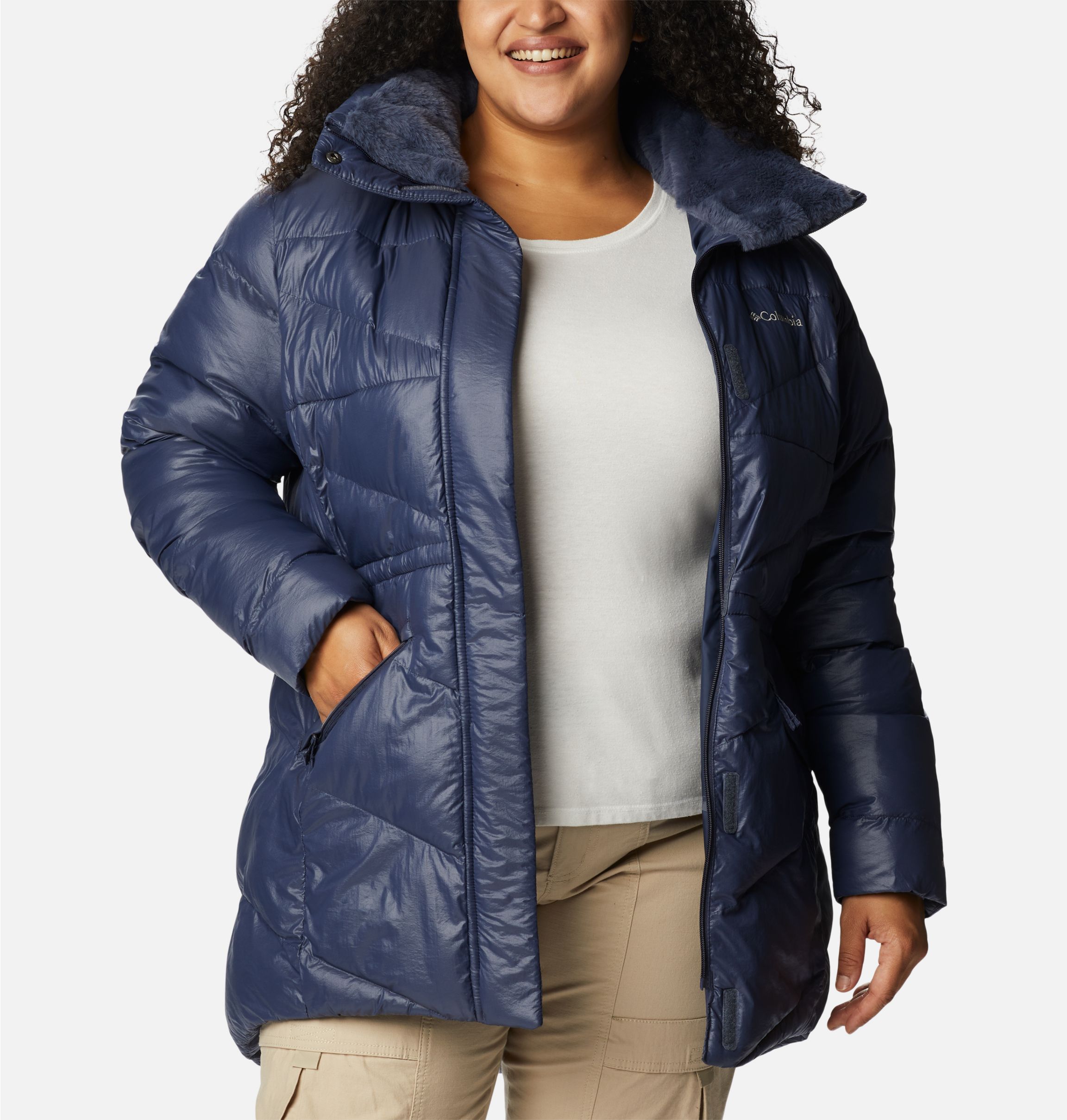 Columbia snow eclipse mid jacket 2024 plus size