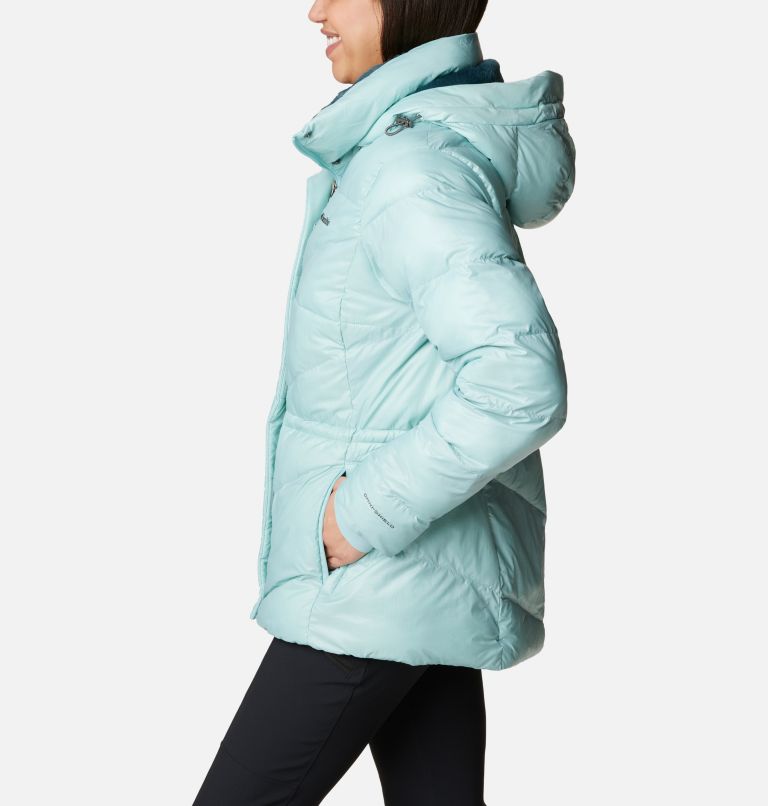 Women's Columbia Zip Up Soft Fleece Jacket Small Light Blue Pockets RN 69724