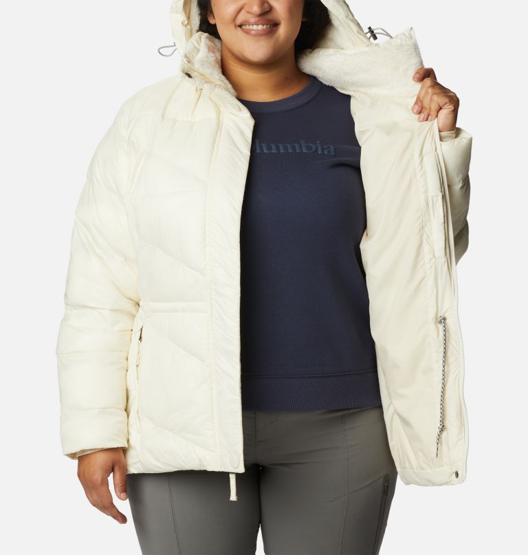 Thumbnail: Women's Peak to Park II Insulated Hooded Jacket - Plus Size, Color: Chalk Gunmetal, image 5
