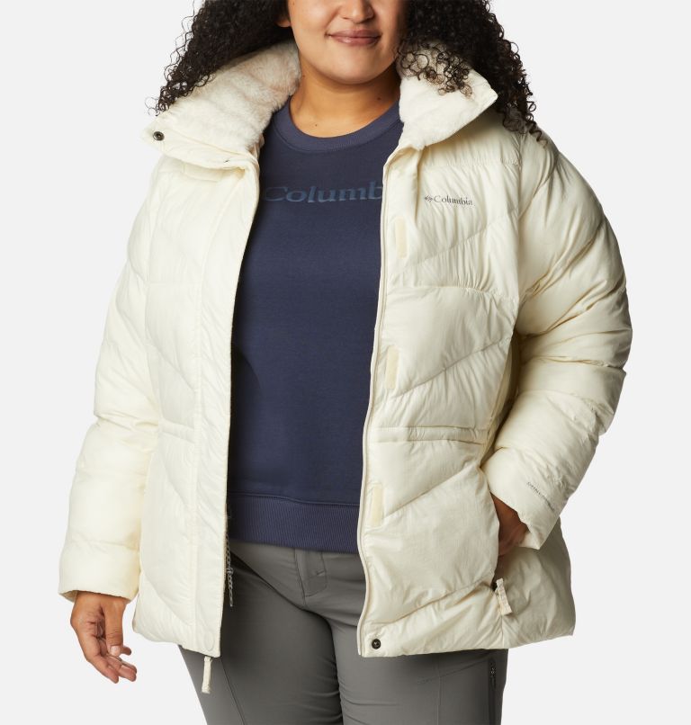 Women's Peak to Park II Insulated Hooded Jacket - Plus Size, Color: Chalk Gunmetal, image 8