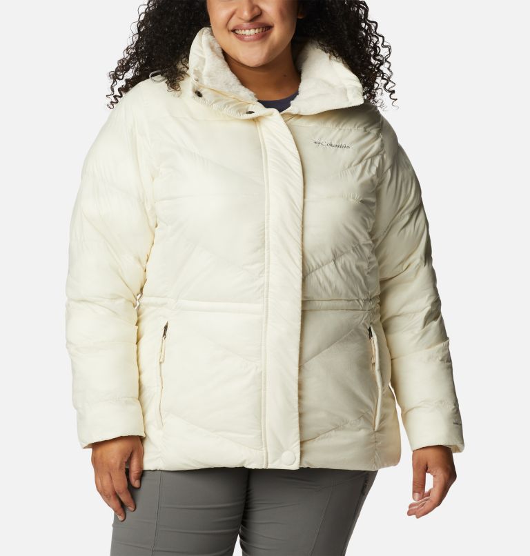 Thumbnail: Women's Peak to Park II Insulated Hooded Jacket - Plus Size, Color: Chalk Gunmetal, image 1