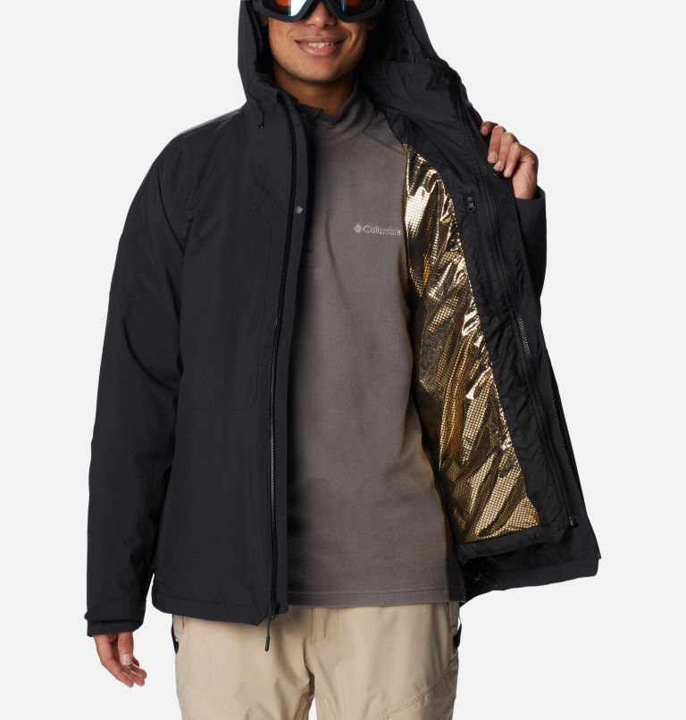 Thumbnail: Men's Powder Canyon Interchange Jacket, Color: Black, image 5
