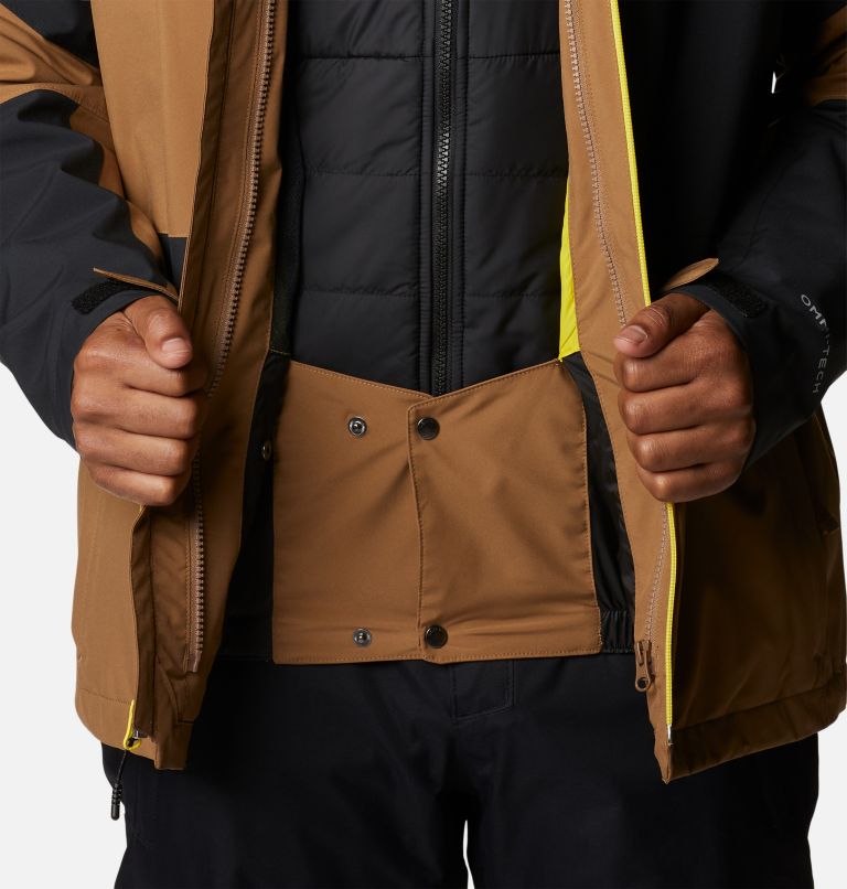 Thumbnail: Men's Powder Canyon Interchange Jacket, Color: Delta, Black, Laser Lemon, image 12