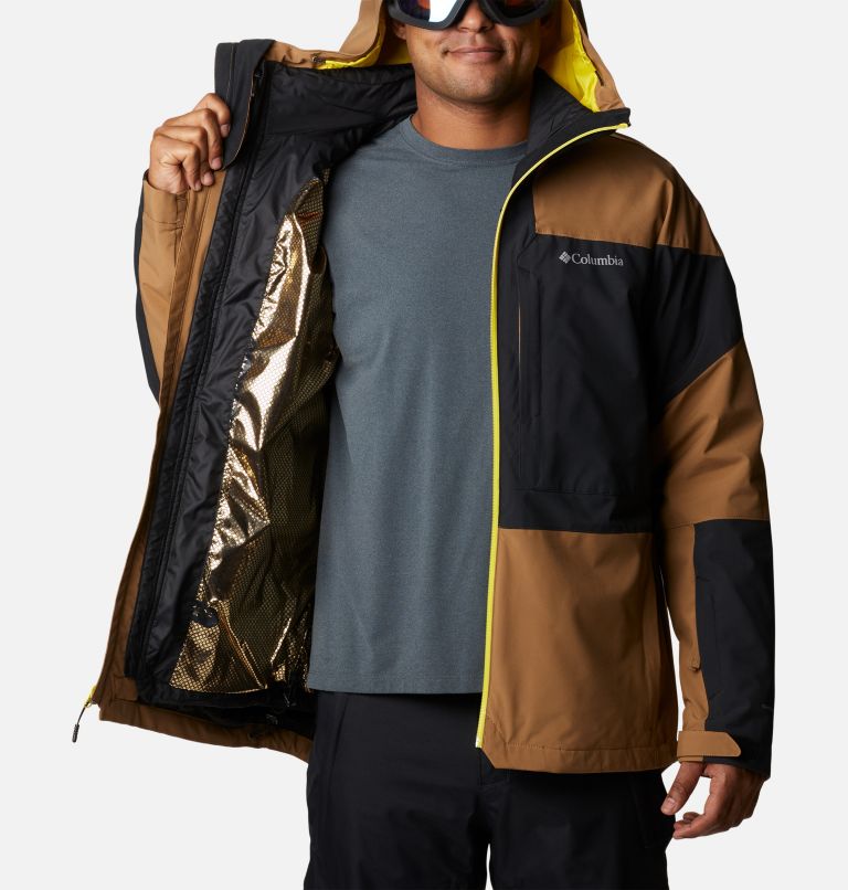 Men's Powder Canyon Interchange Jacket, Color: Delta, Black, Laser Lemon, image 5