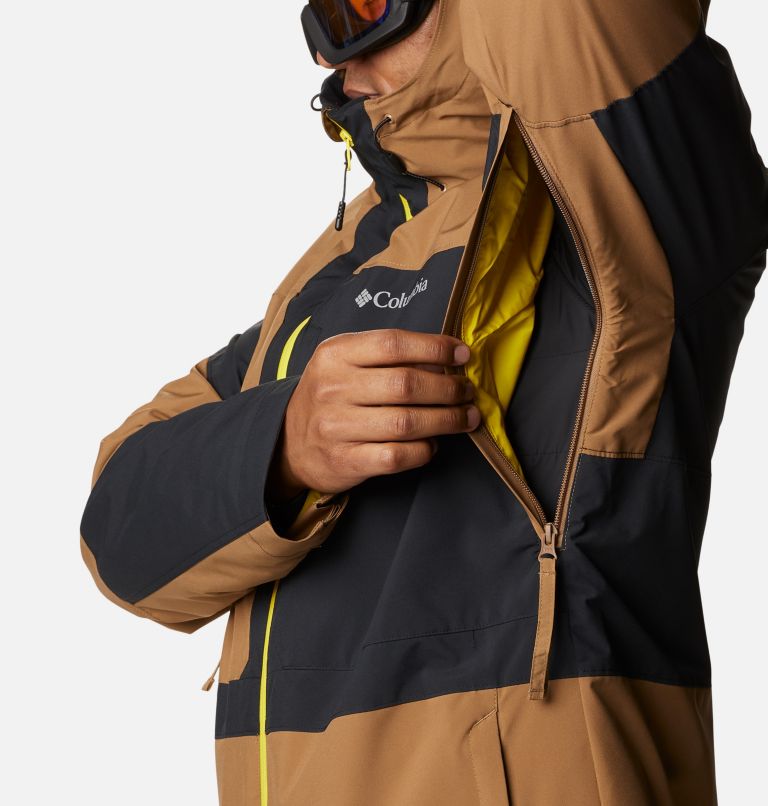 Men's Powder Canyon Interchange Jacket, Color: Delta, Black, Laser Lemon, image 7
