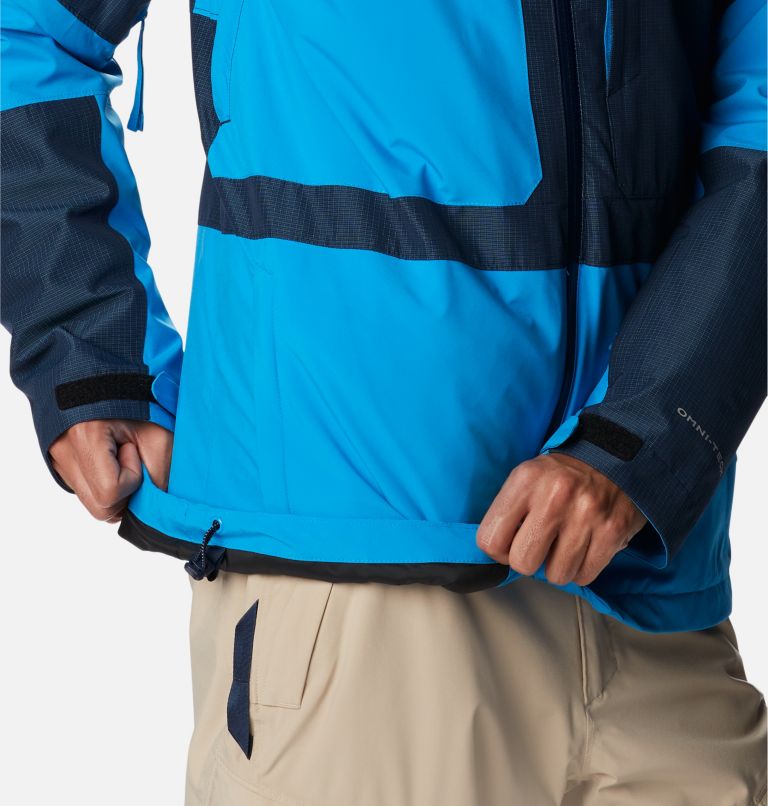 Thumbnail: Men's Powder Canyon Interchange Jacket, Color: Compass Blue, Coll Navy Ripstop, image 12