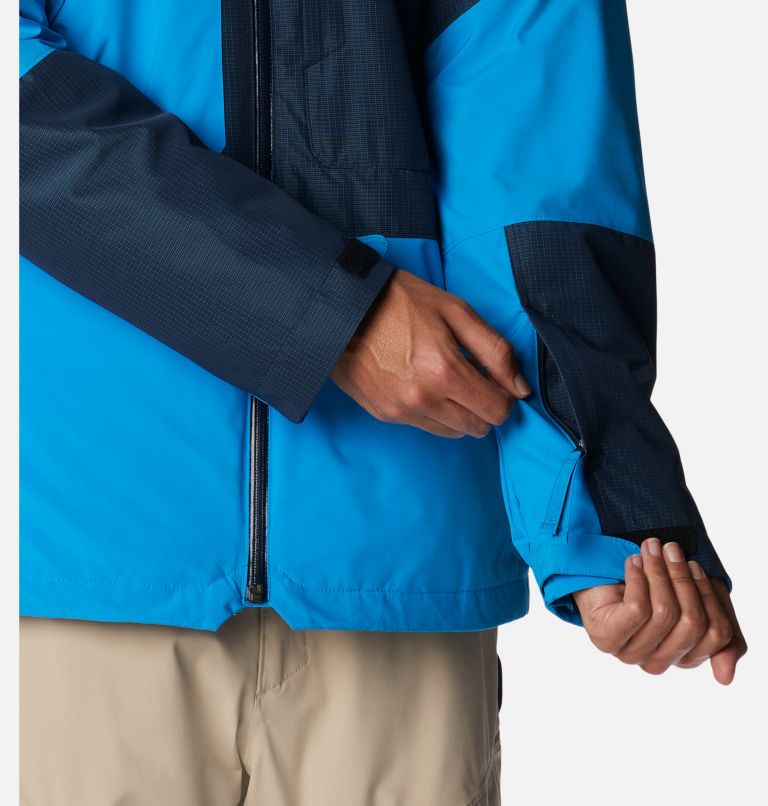 Thumbnail: Men's Powder Canyon Interchange Jacket, Color: Compass Blue, Coll Navy Ripstop, image 10