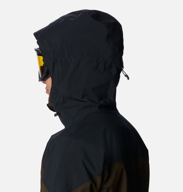 Men's Powder Canyon Anorak Shell Jacket, Color: Black, Black Ripstop, image 7