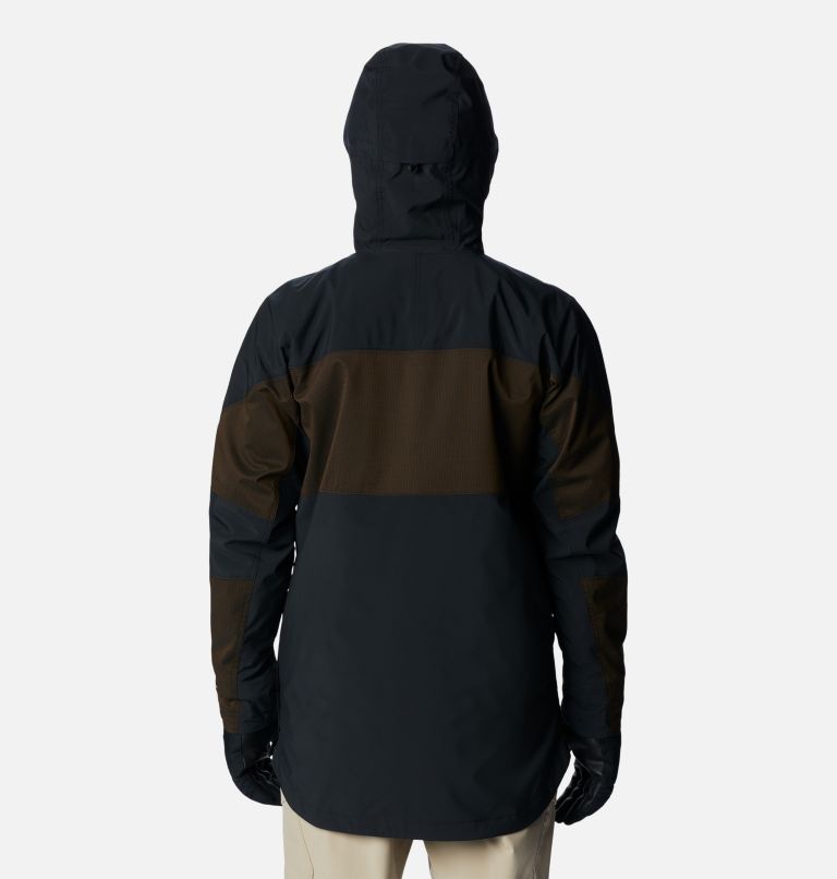 Men's Powder Canyon Anorak Shell Jacket, Color: Black, Black Ripstop, image 2