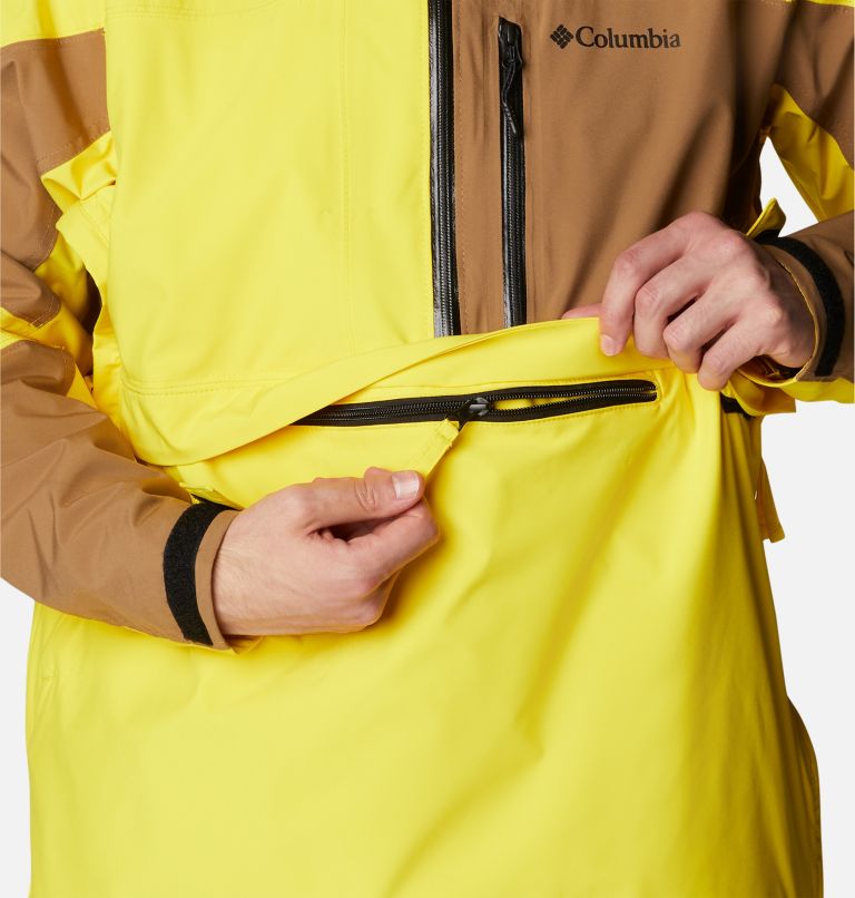 Thumbnail: Men's Powder Canyon Anorak Ski Shell, Color: Laser Lemon, Delta, image 9