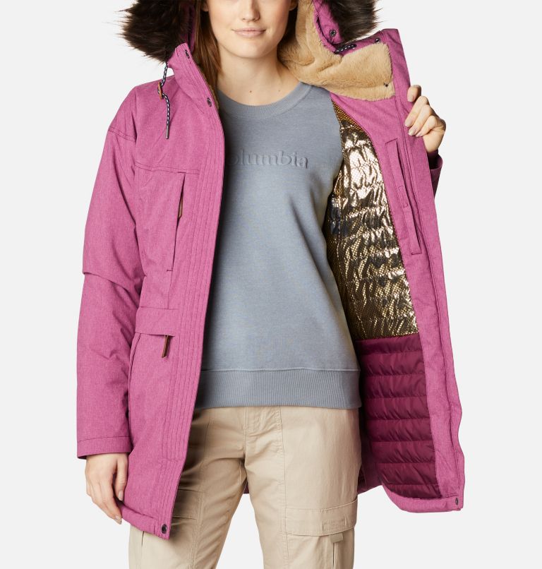 Women's Payton Pass Insulated Jacket, Color: Marionberry Heather, image 5