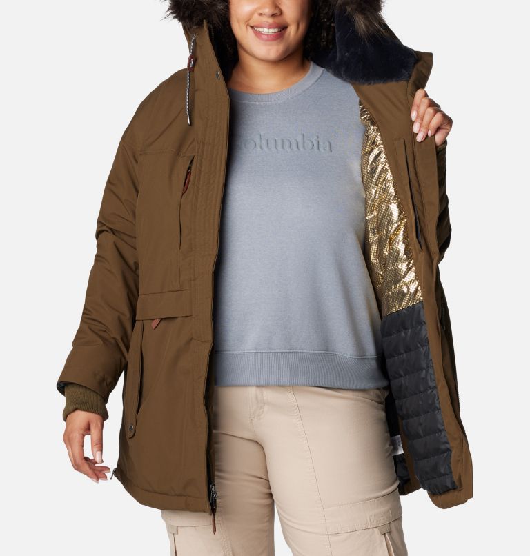 Thumbnail: Women's Payton Pass Insulated Jacket - Plus Size, Color: Olive Green, image 5