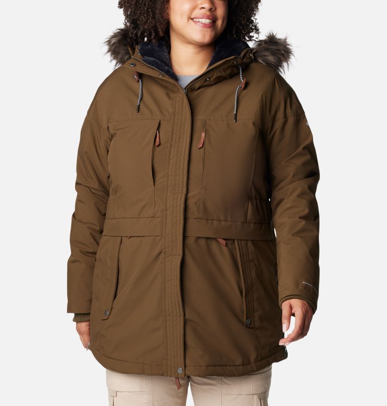 Thumbnail: Women's Payton Pass Insulated Jacket - Plus Size, Color: Olive Green, image 1