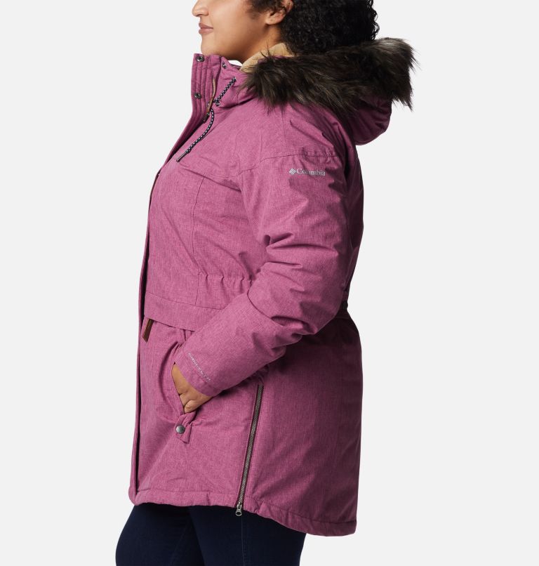 Thumbnail: Women's Payton Pass Insulated Jacket - Plus Size, Color: Marionberry Heather, image 3