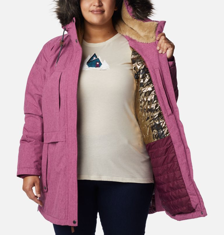 Women's Payton Pass Insulated Jacket - Plus Size, Color: Marionberry Heather, image 5