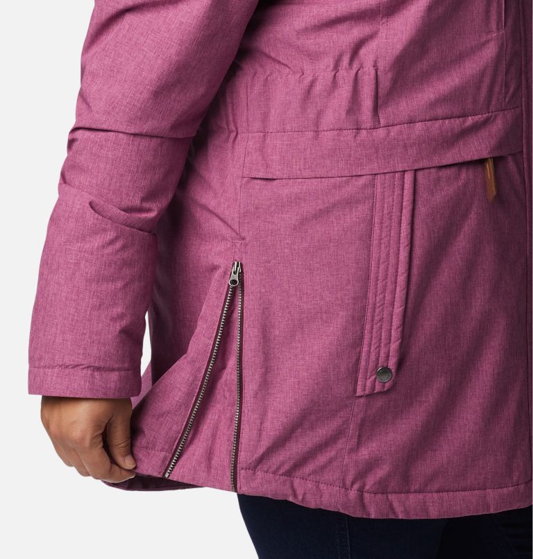 Women's Payton Pass Insulated Jacket - Plus Size, Color: Marionberry Heather, image 7