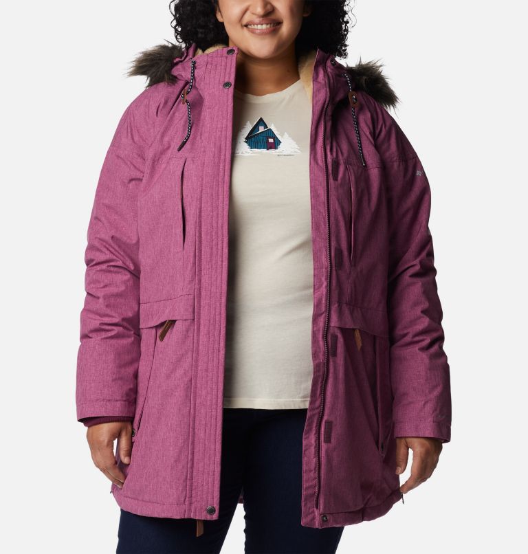 Women's Payton Pass Insulated Jacket - Plus Size, Color: Marionberry Heather, image 8
