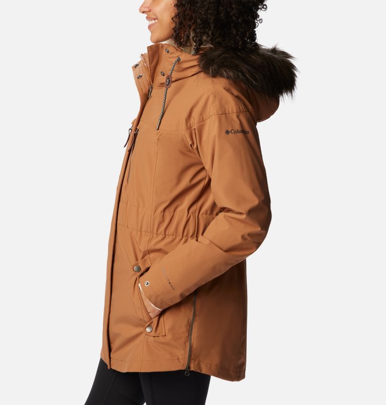 Women's Payton Pass Interchange Jacket, Color: Camel Brown, image 3