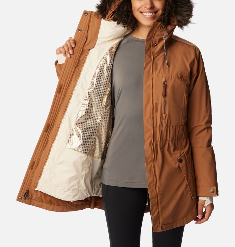 Women's Payton Pass Interchange Jacket, Color: Camel Brown, image 6