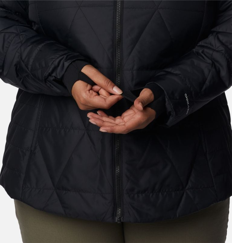 COLUMBIA ~ Interchange Jacket - Women Sz Medium ~ Grey Black Coat ~ *Shell  Only
