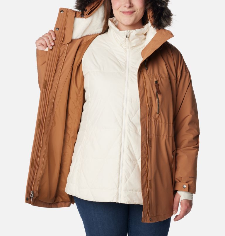 Women's Payton Pass Interchange Jacket - Plus Size, Color: Camel Brown, image 5