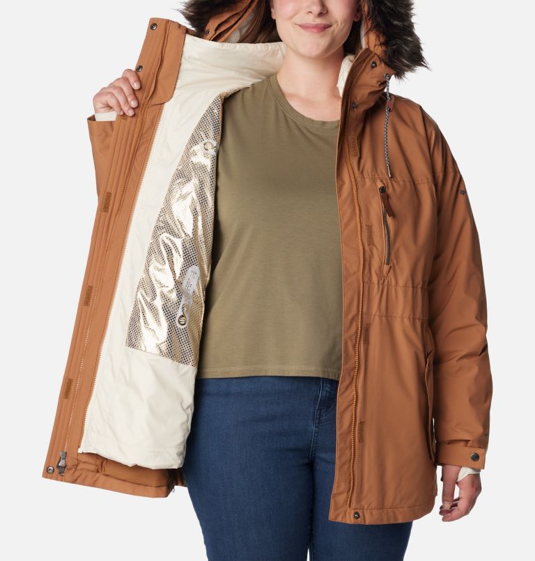Thumbnail: Women's Payton Pass Interchange Jacket - Plus Size, Color: Camel Brown, image 6