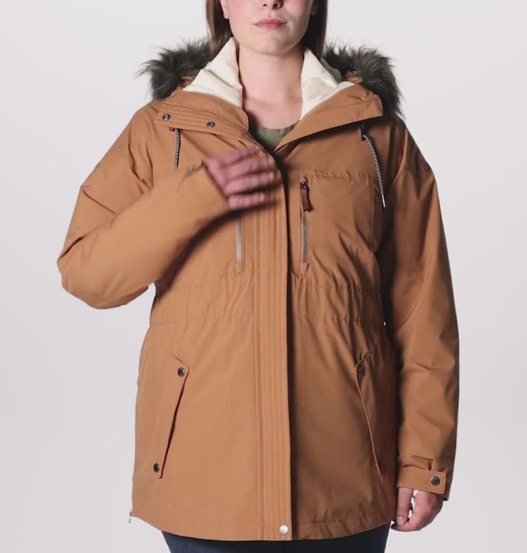 Women's Payton Pass Interchange Jacket - Plus Size, Color: Camel Brown