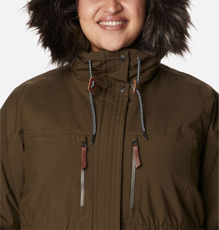 Women's Payton Pass Interchange Jacket - Plus Size, Color: Olive Green, Black Sherpa, image 4