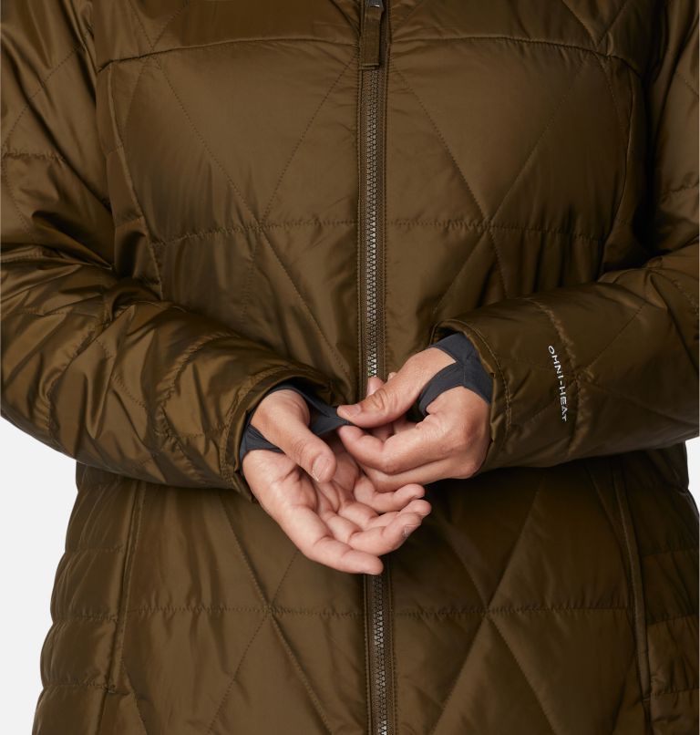 Thumbnail: Women's Payton Pass Interchange Jacket - Plus Size, Color: Olive Green, Black Sherpa, image 8