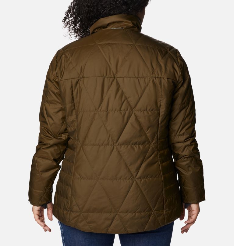 Thumbnail: Women's Payton Pass Interchange Jacket - Plus Size, Color: Olive Green, Black Sherpa, image 11