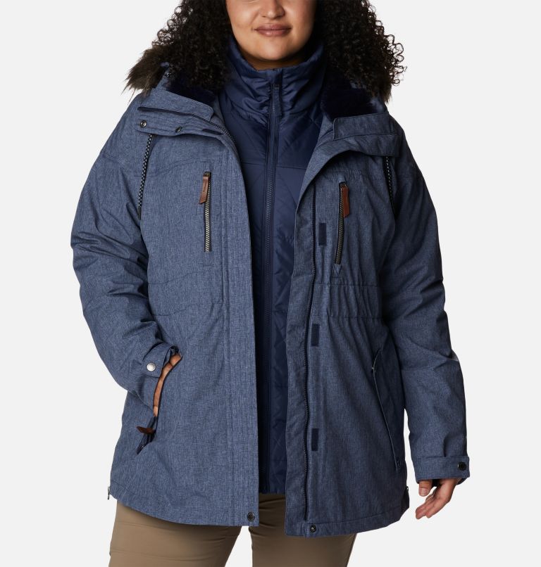 Thumbnail: Women's Payton Pass Interchange Jacket - Plus Size, Color: Dark Nocturnal Heather, image 7