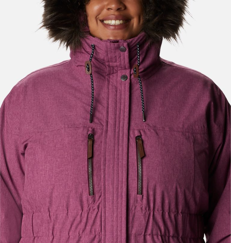 Thumbnail: Women's Payton Pass Interchange Jacket - Plus Size, Color: Marionberry Heather, image 4