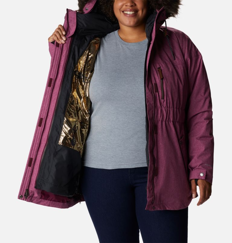 Women's Payton Pass Interchange Jacket - Plus Size, Color: Marionberry Heather, image 5