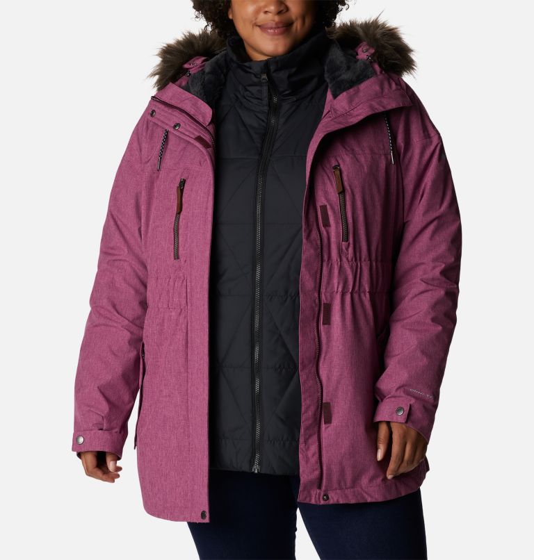 Women's Payton Pass Interchange Jacket - Plus Size, Color: Marionberry Heather, image 7