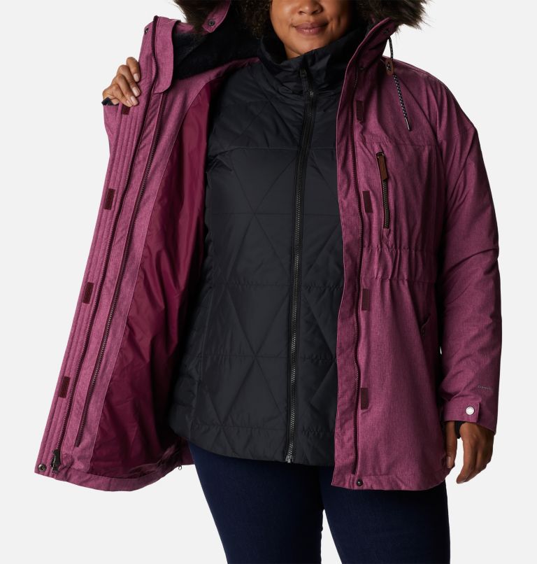 Women's Payton Pass Interchange Jacket - Plus Size, Color: Marionberry Heather, image 8
