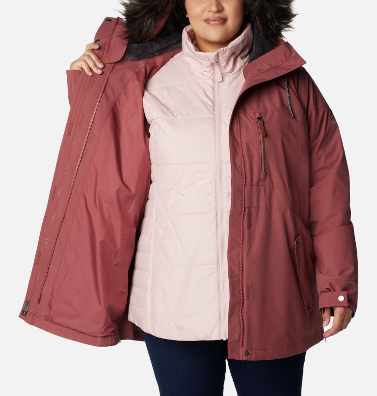 Thumbnail: Women's Payton Pass Interchange Jacket - Plus Size, Color: Beetroot, image 10
