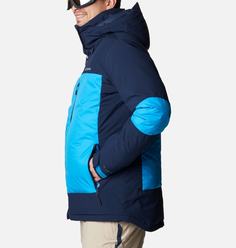 Men's Wild Card II Down Jacket, Color: Compass Blue, Collegiate Navy, image 3