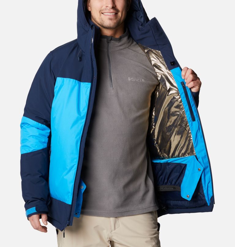 Men's Wild Card II Down Jacket, Color: Compass Blue, Collegiate Navy, image 5