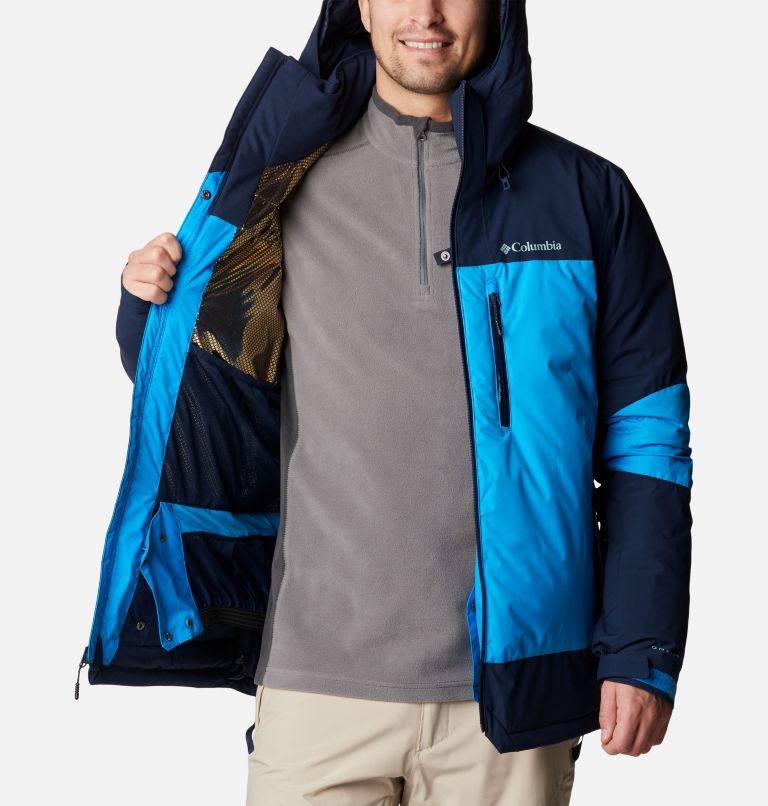 Men's Wild Card II Down Jacket, Color: Compass Blue, Collegiate Navy, image 6
