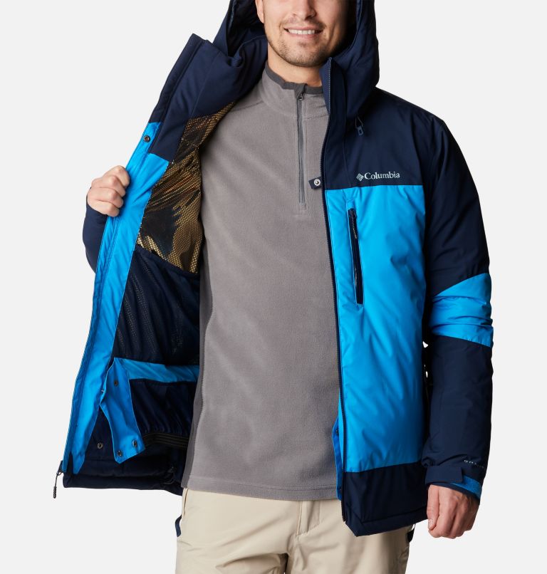 Veste de Ski à Capuche en Duvet Imperméable Wild Card II Homme, Color: Compass Blue, Collegiate Navy, image 6