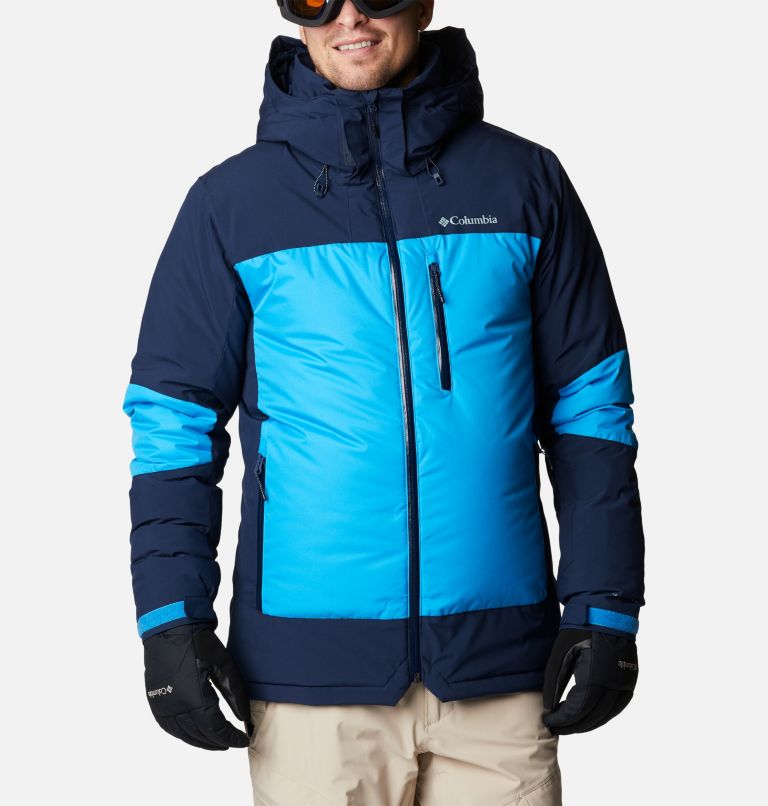 Men's Wild Card II Down Jacket, Color: Compass Blue, Collegiate Navy, image 1