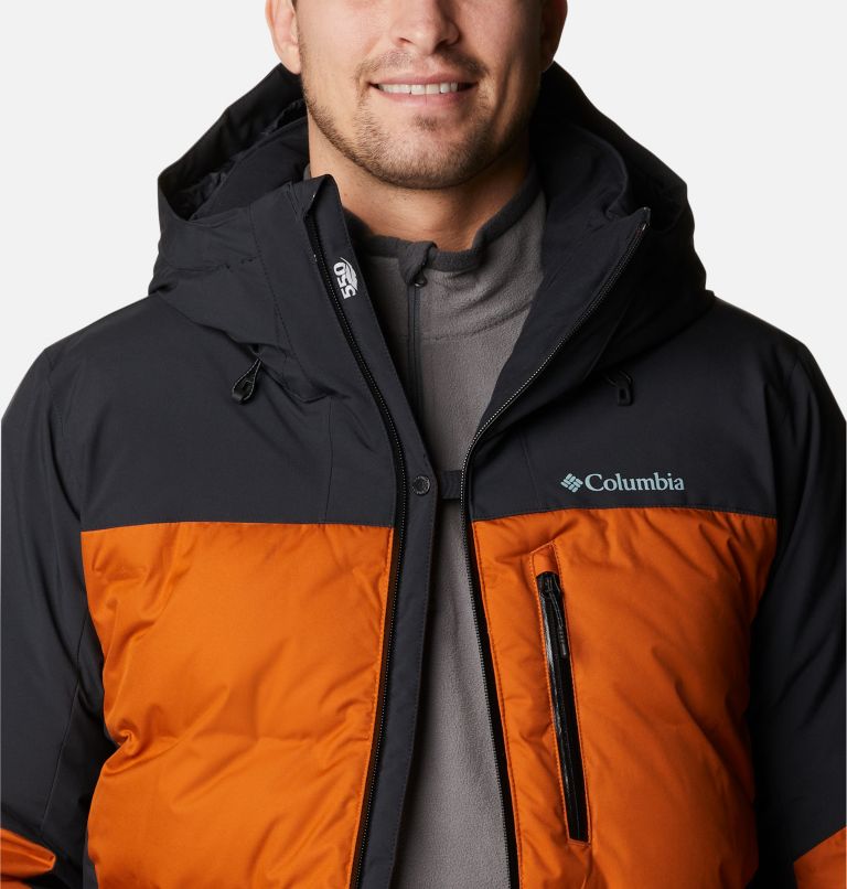 Men's Wild Card II Down Ski Jacket, Color: Warm Copper, Black, image 11