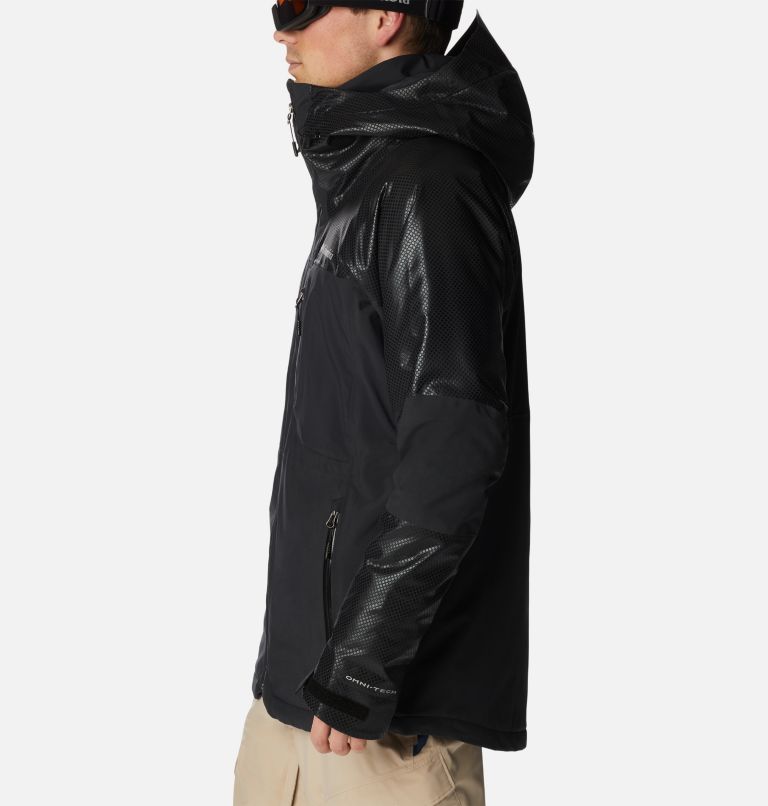Thumbnail: Men's Snow Slab Black Dot Insulated Ski Jacket, Color: Black, image 3
