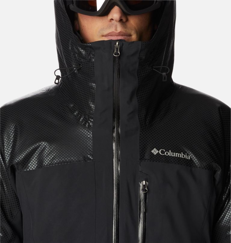 Thumbnail: Snow Slab Black Dot wasserdichte Ski-Jacke für Männer, Color: Black, image 4