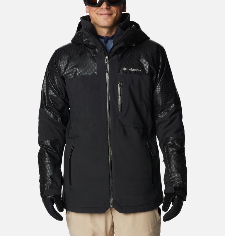 Thumbnail: Snow Slab Black Dot wasserdichte Ski-Jacke für Männer, Color: Black, image 1