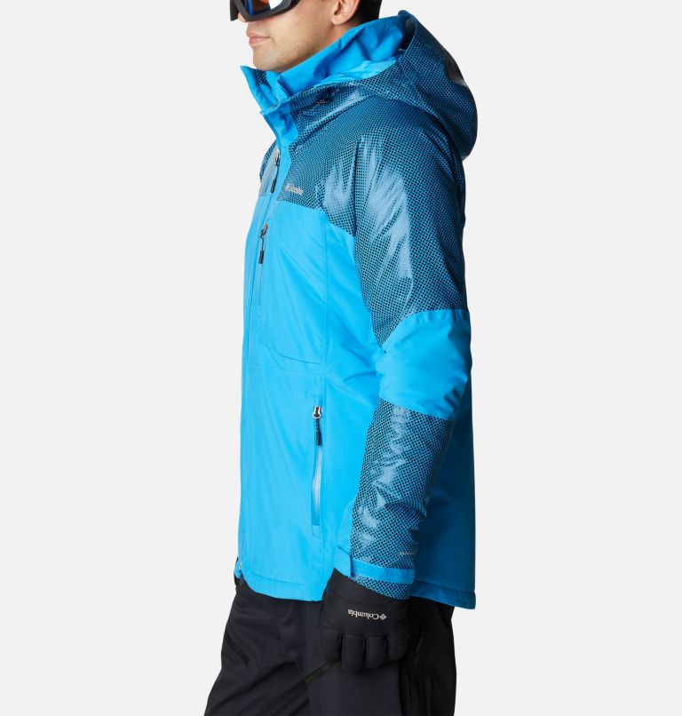 Thumbnail: Men's Snow Slab Black Dot Insulated Ski Jacket, Color: Compass Blue, Compass Blue w Black Dot, image 3