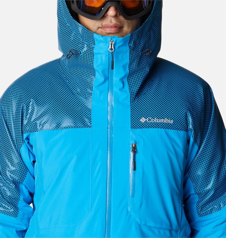 Thumbnail: Snow Slab Black Dot wasserdichte Ski-Jacke für Männer, Color: Compass Blue, Compass Blue w Black Dot, image 5