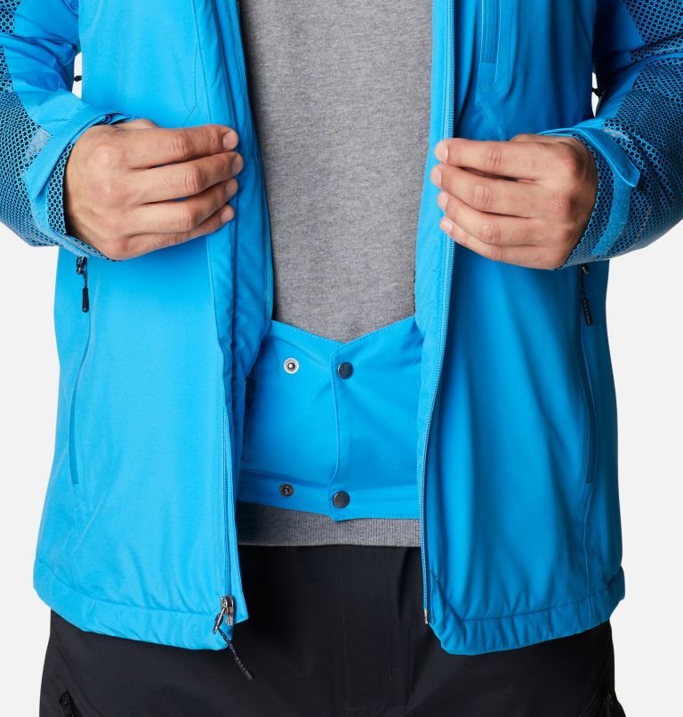 Men's Snow Slab Black Dot Insulated Ski Jacket, Color: Compass Blue, Compass Blue w Black Dot, image 9
